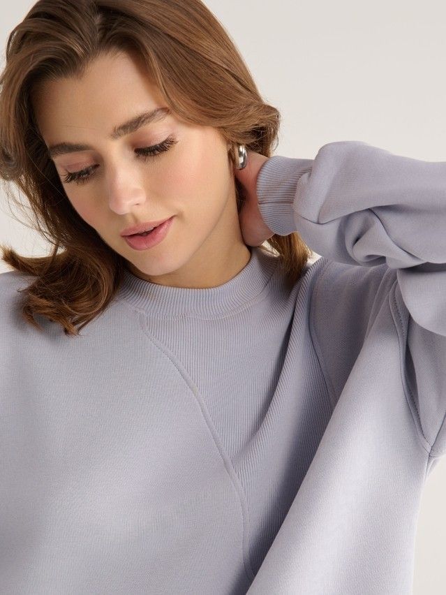 Women's polo neck shirt CONTE ELEGANT LD 2834, s.170-92, pearl blue - 8