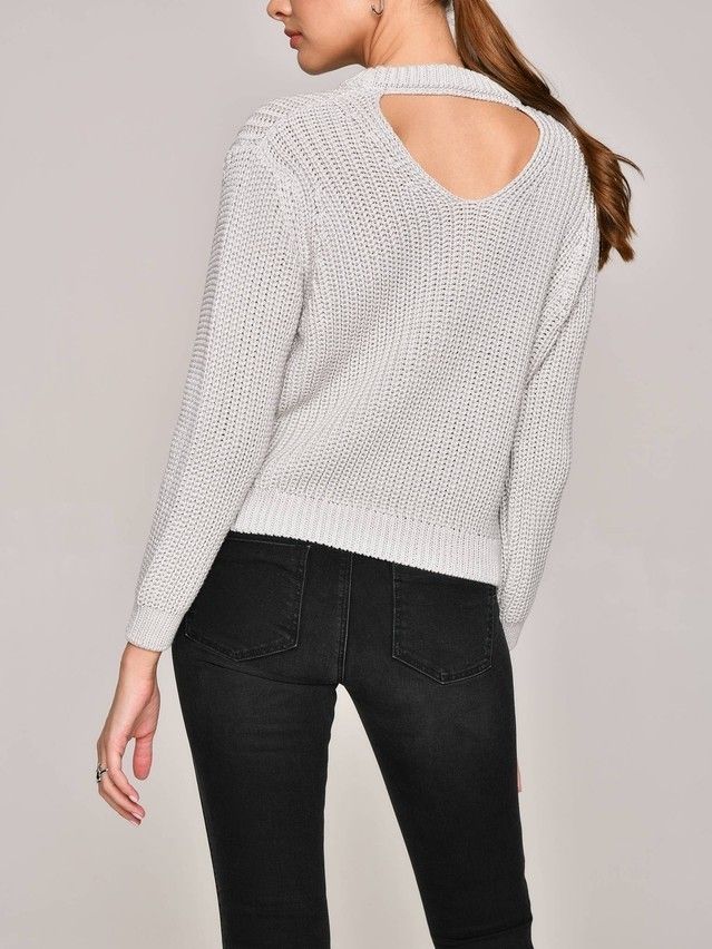 Women's polo neck shirt CONTE ELEGANT LDK110, s.170-84, light silver - 2
