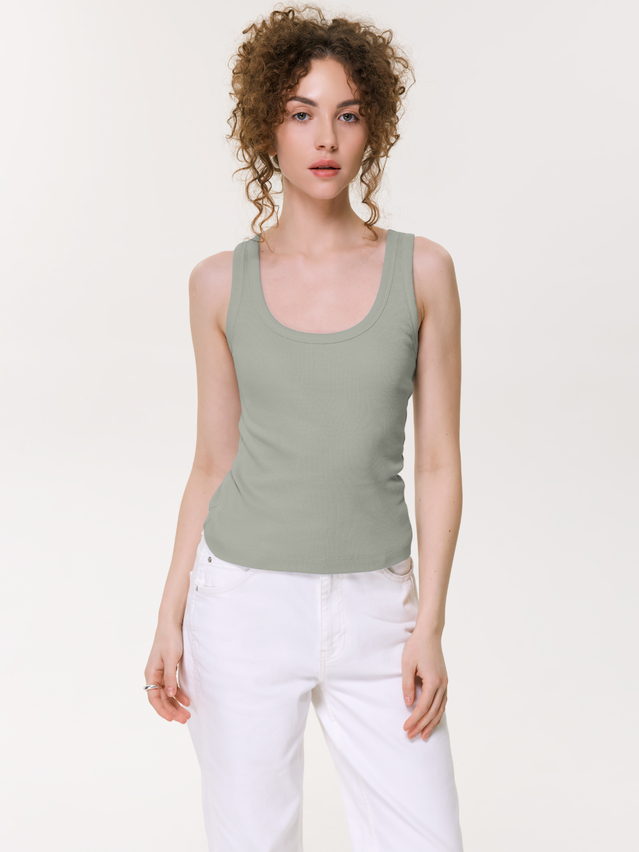 Women's tank top CONTE ELEGANT BASIC COLLECTION LM 5021, s.170-84, khaki - 1