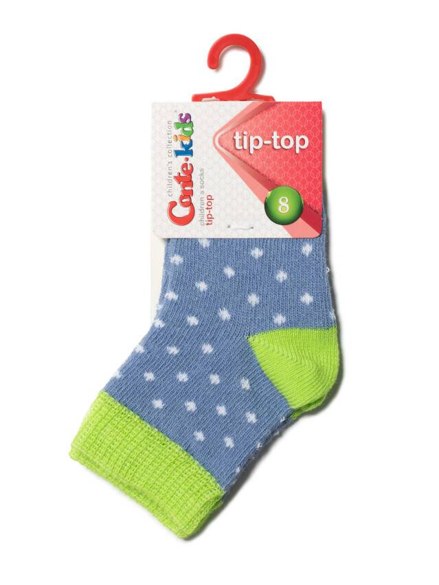 Children's socks CONTE-KIDS TIP-TOP, s.12-14, 214 denim-lettuce green - 2