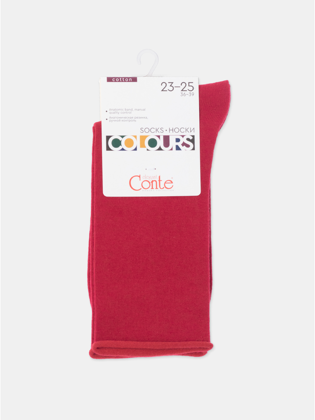 Women's socks CONTE ELEGANT COLOURS, s.23-25, 000 cherry - 5