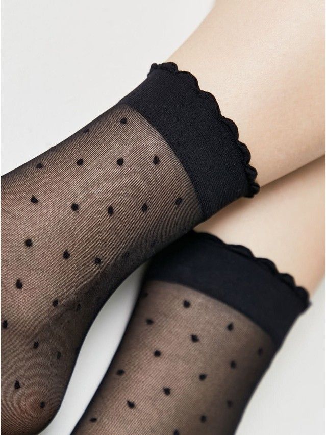 Women's socks CONTE ELEGANT FANTASY, s.23-25, nero - 3
