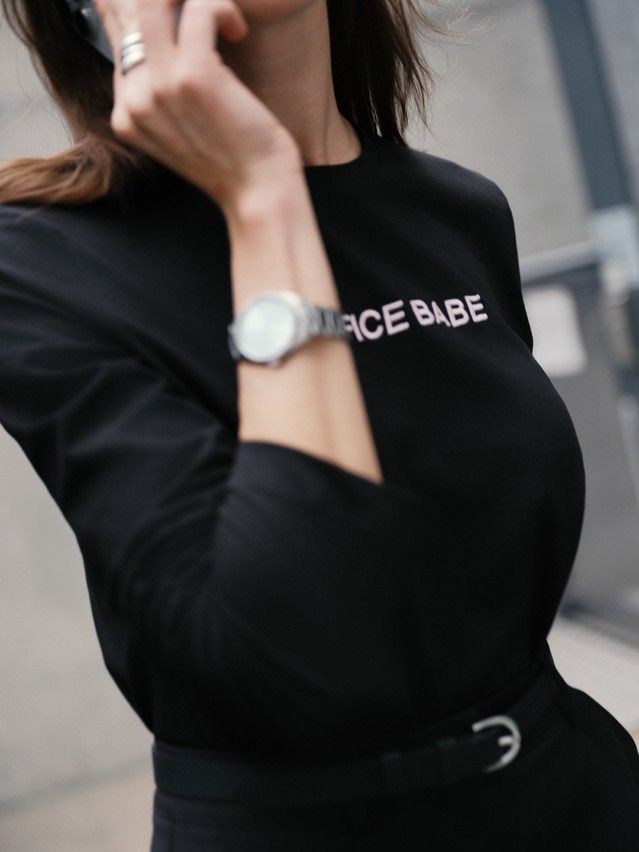 Women's polo neck shirt CONTE LD 3297, s.170-88, black - 6