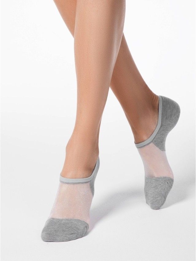 Women's socks CONTE ELEGANT ACTIVE (anklets),s.23, 000 grey - 1