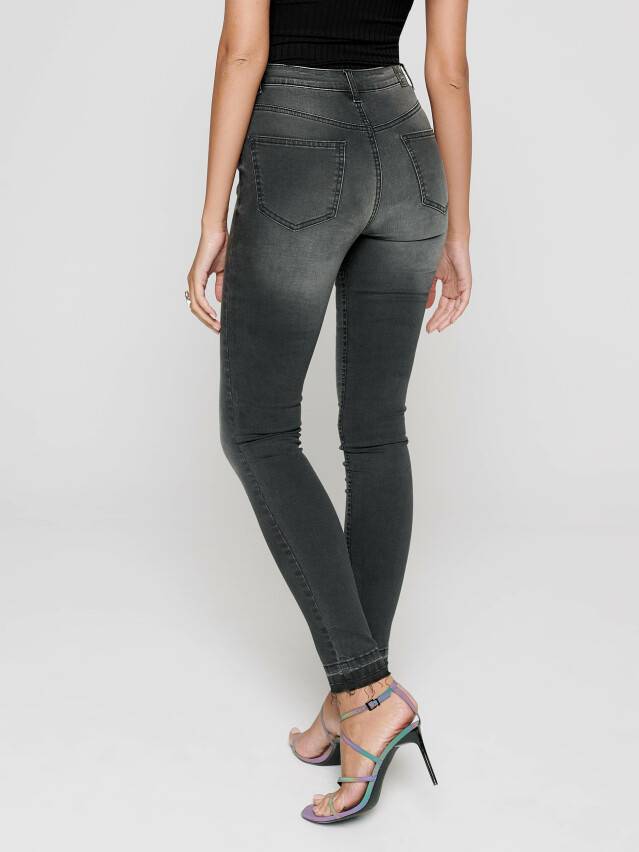 Skinny jeans with High rise CON-225, s.170-102, washed black - 2