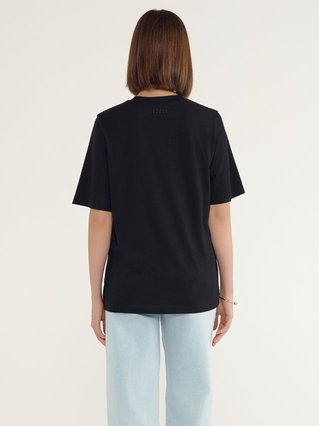 Women's polo neck shirt CONTE ELEGANT LD 3036, s.170-92, black-paris - 2