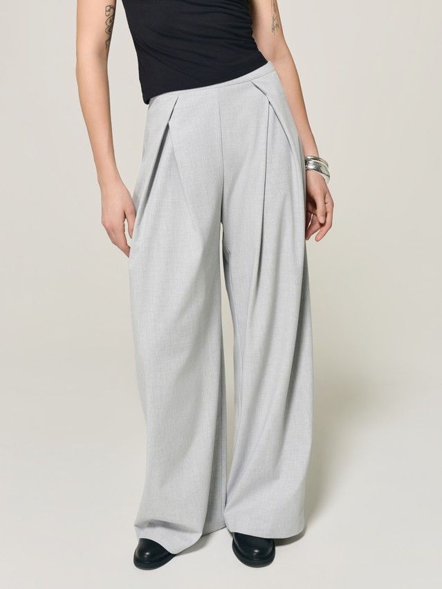 Women's trousers CONTE LBK 3400, s.170-84-90, grey melange - 3
