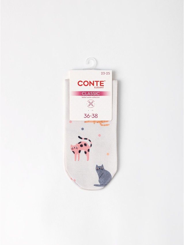 Women's socks CONTE ELEGANT CLASSIC, s.23-25, 1166 beige - 5