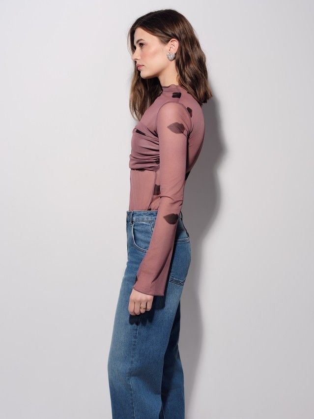 Women's polo neck shirt CONTE LD 3486, s.170-84, lips - 2