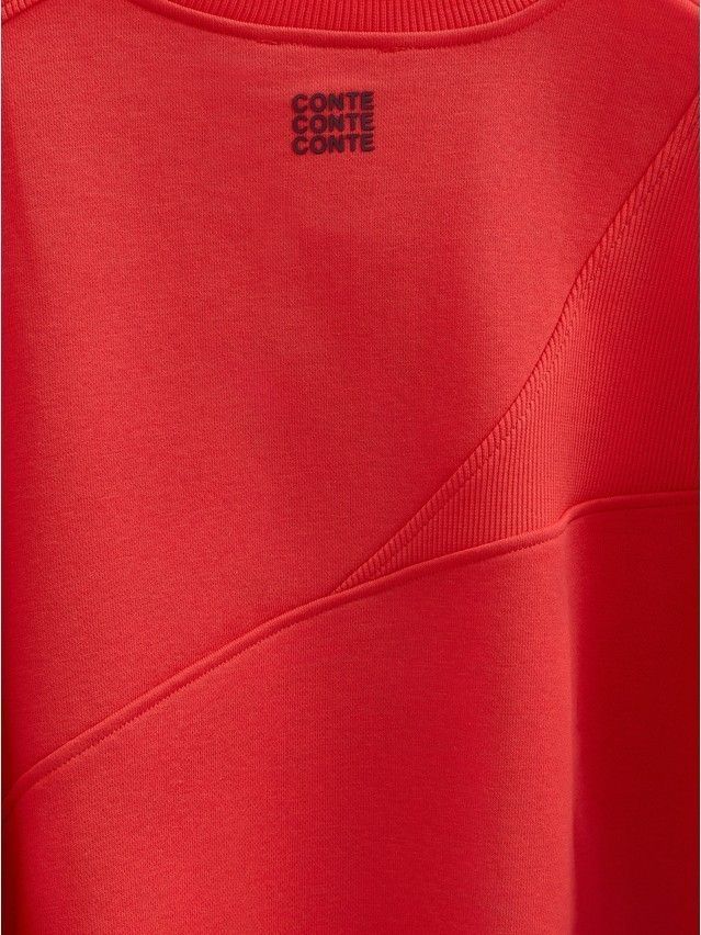 Women's polo neck shirt CONTE ELEGANT LD 2969, s.170-92, tomato - 4
