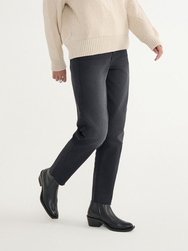 Denim trousers CONTE ELEGANT CON-661, s.170-102, black - 3