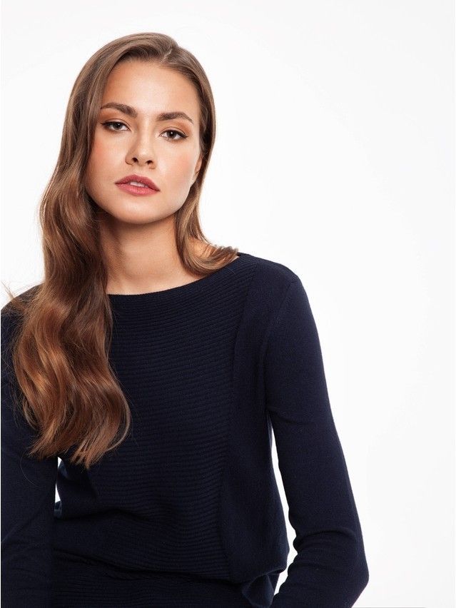 Women's polo neck shirt CONTE ELEGANT LDK030, s.158,164-88, dark blue - 2