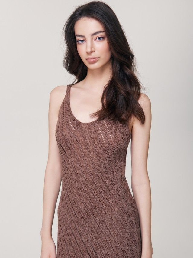 Women's dress CONTE ELEGANT LDK2570, s.170-84-90, brown - 3