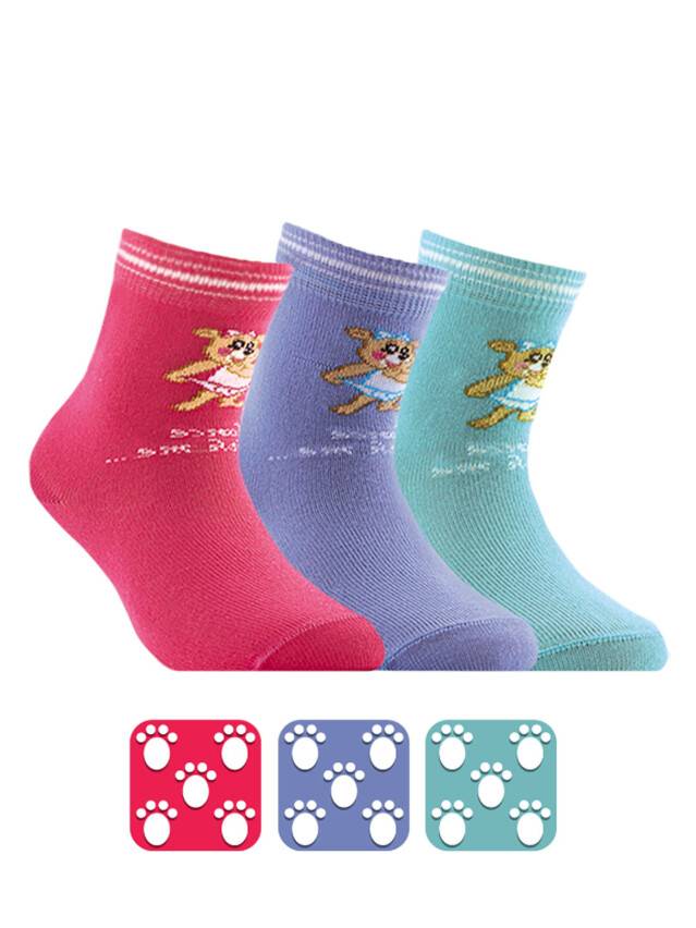 Children's socks CONTE-KIDS TIP-TOP, s.18-20, 101 pink - 1