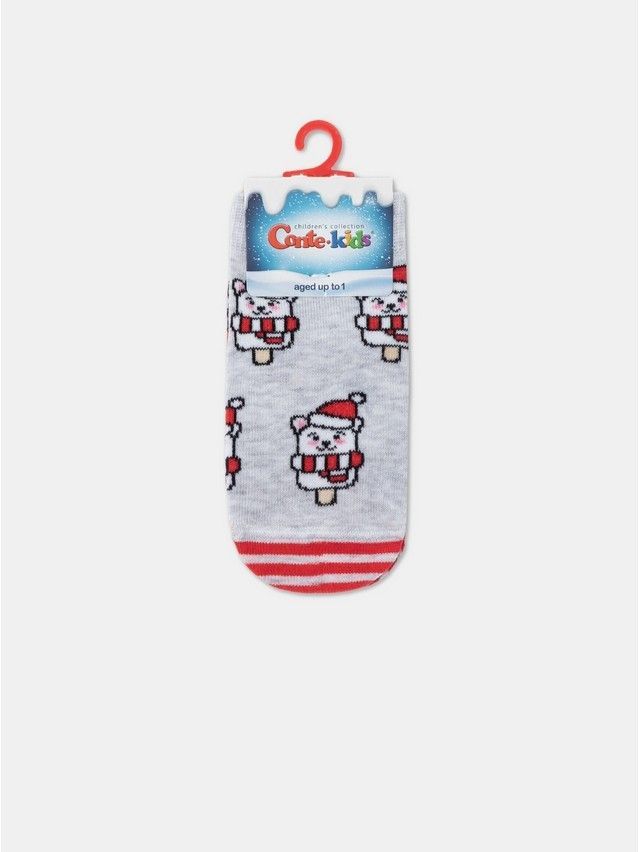 Children's socks CONTE-KIDS NEW YEAR, s.20-23, 951 light grey - 6