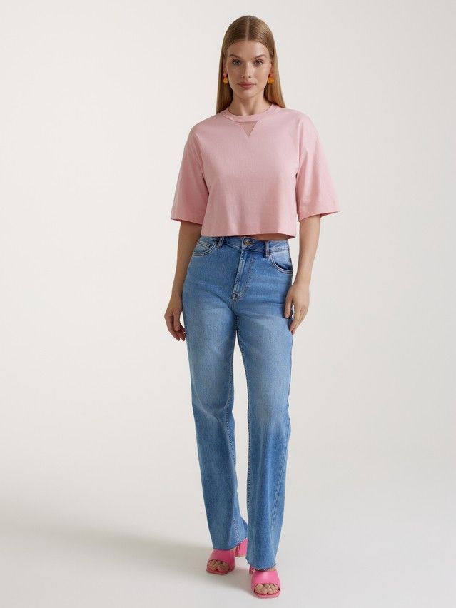 Women's polo neck shirt CONTE ELEGANT LD 3084, s.170-92, pink - 3