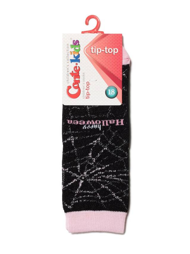 Children's socks CONTE-KIDS TIP-TOP, s.27-29, 285 black-light pink - 2