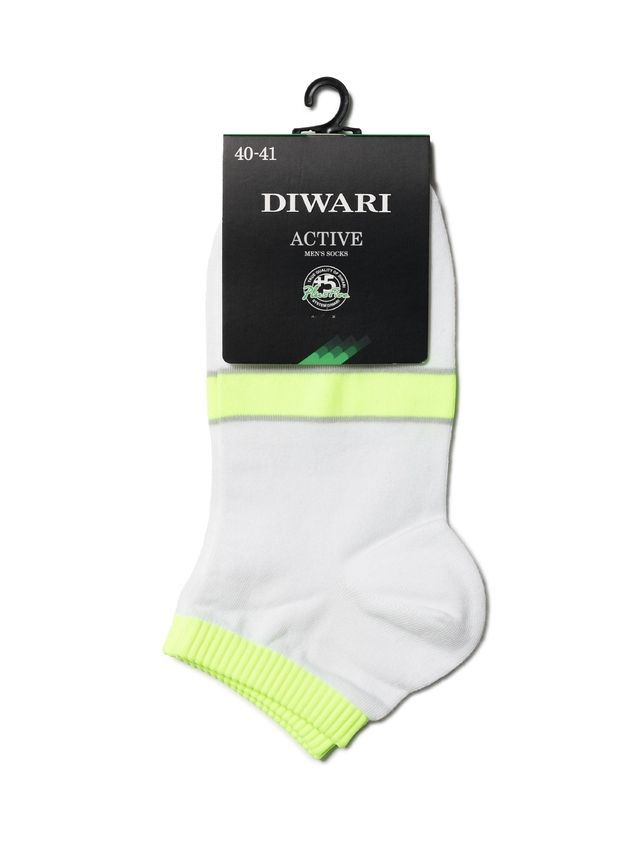 Men's socks DiWaRi ACTIVE, s. 40-41, 066 white-lettuce green - 2