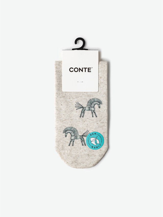 Women's socks CONTE ELEGANT FANTASY, s.23-25, 1100 beige - 4