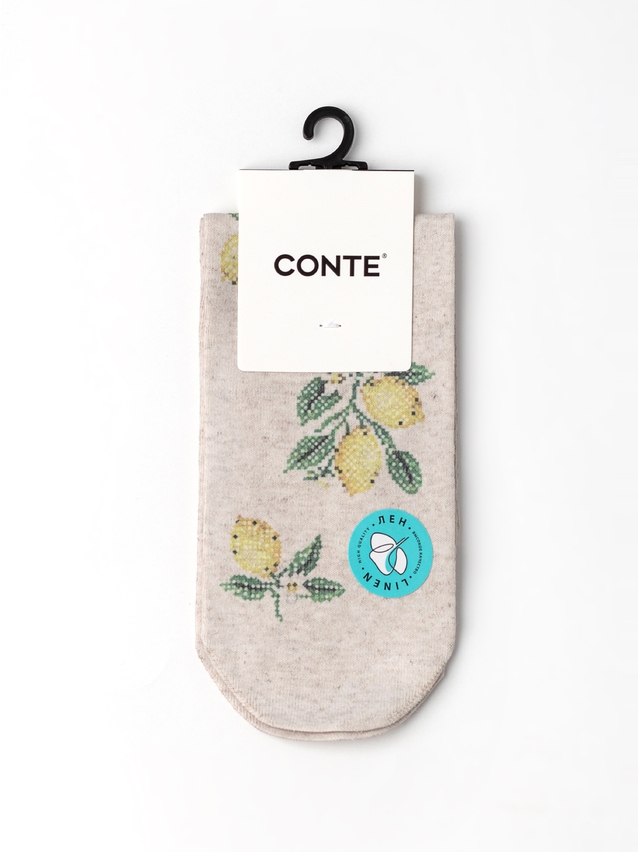 Women's socks CONTE ELEGANT FANTASY, s.23-25, 1236 lemon - 2
