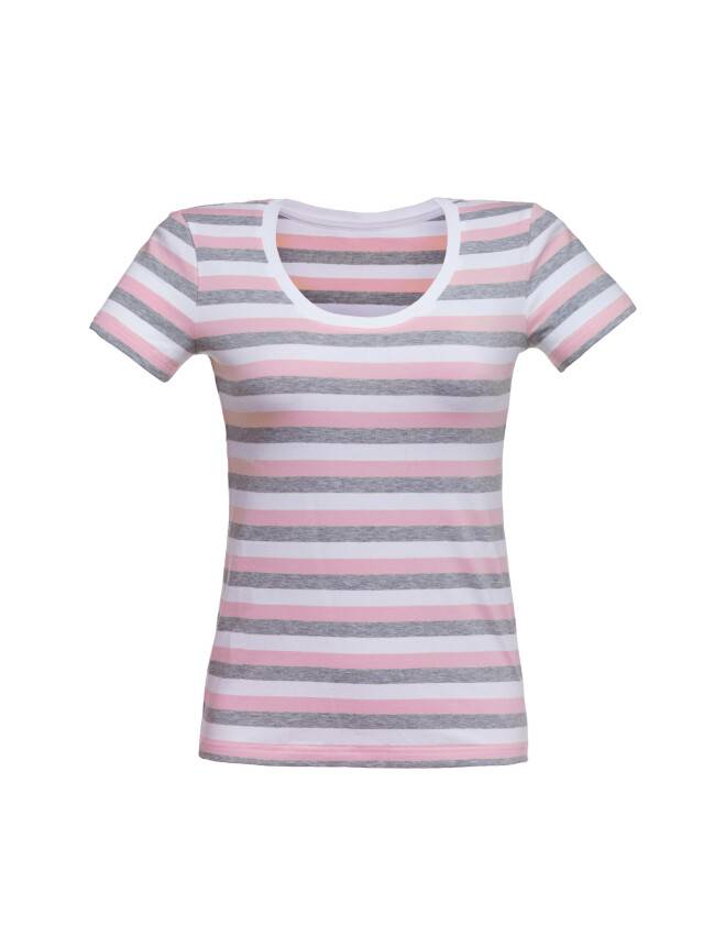Women's polo neck shirt CONTE ELEGANT LD 632, s.158,164-88, grey-pink - 1