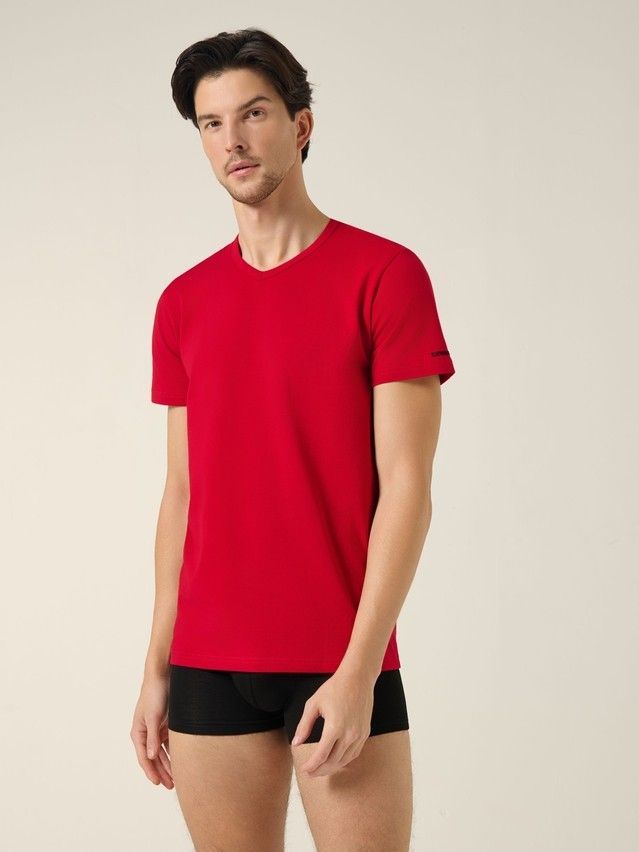 T-shirt BASIC MF 310-10, s.170,176-100, dark red - 1