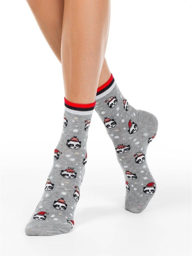 Women's socks CONTE ELEGANT NEW YEAR, s.36-39, 518 grey - 1