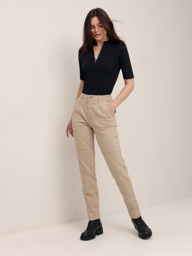 Women's polo neck shirt CONTE ELEGANT LD 1622, s.170-92, black - 5