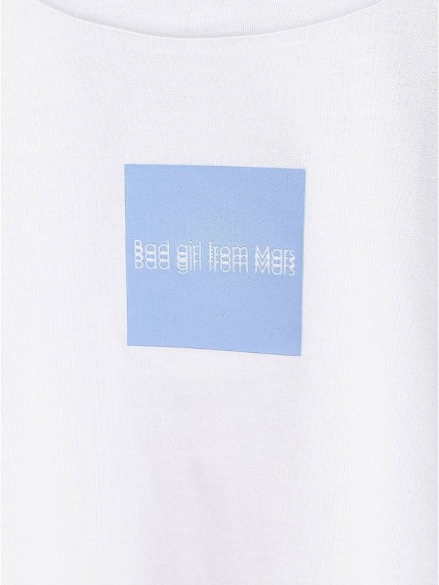 Women's polo neck shirt CONTE ELEGANT LD 1649, s.170-100, white-blue - 2