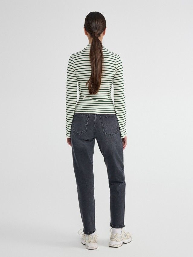 Women's polo neck shirt CONTE ELEGANT LD 2798, s.170-92, emerald-milk - 3