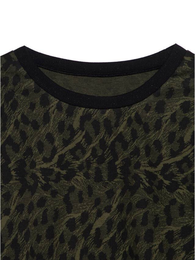 Women's polo neck shirt CONTE ELEGANT LD 1054, s.170-100, khaki leo - 6