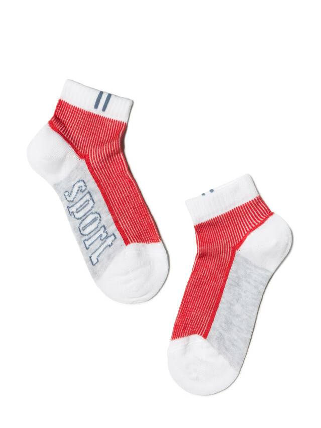 Children's socks CONTE-KIDS ACTIVE, s.21-23, 309 white-red - 1