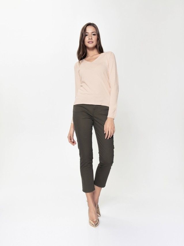 Women's polo neck shirt CONTE ELEGANT LDK044, s.170-84, pudra - 3