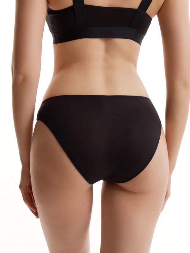 Women's panties CONTE DOUBLE LINES LB 3581, s.90, black - 2