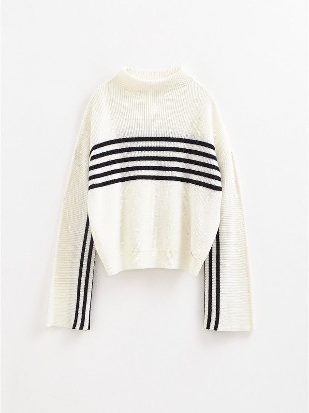 Women's pullover CONTE ELEGANT LDK2425, s.170-84, white-black - 7