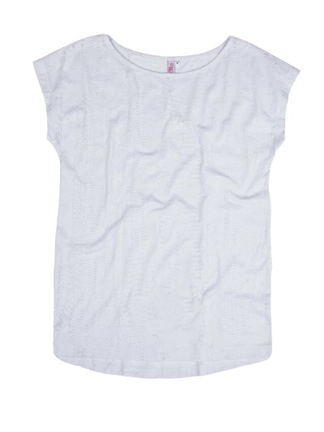 Women's polo neck shirt CONTE ELEGANT LD 511, s.158,164-100, white - 1