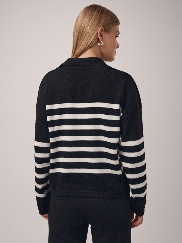 Women's pullover CONTE ELEGANT LDK2390, s.170-84, black-white - 7