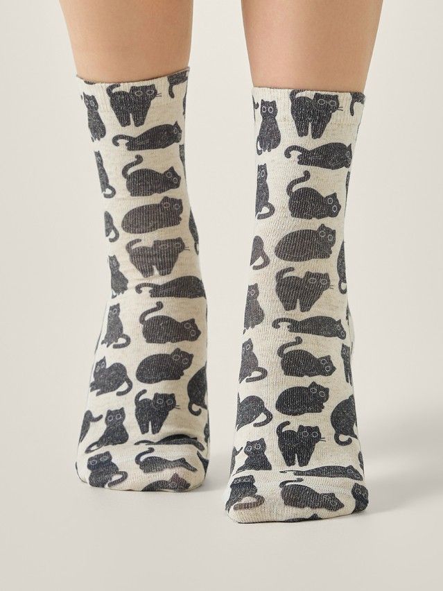 Women's socks CONTE ELEGANT FANTASY, s.23-25, 742 beige - 1
