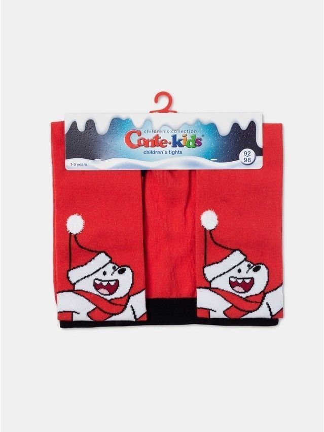 Children's tights CONTE-KIDS NEW YEAR, s.92-98 (14),667 red - 6