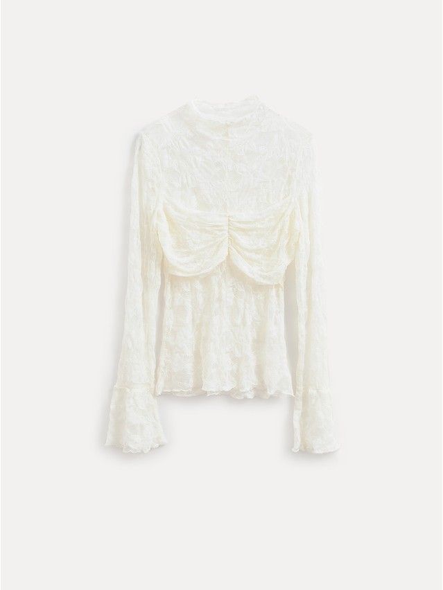 Women's polo neck shirt CONTE LD 3491, s.170-84, white - 6