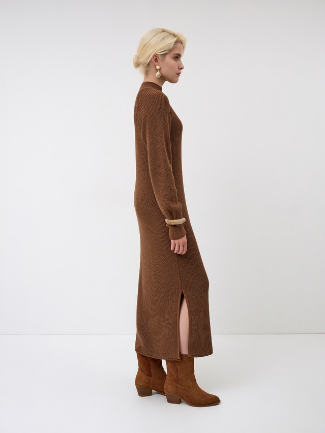 Women's dress CONTE ELEGANT LDK24139, s.170-84-90, brown - 6