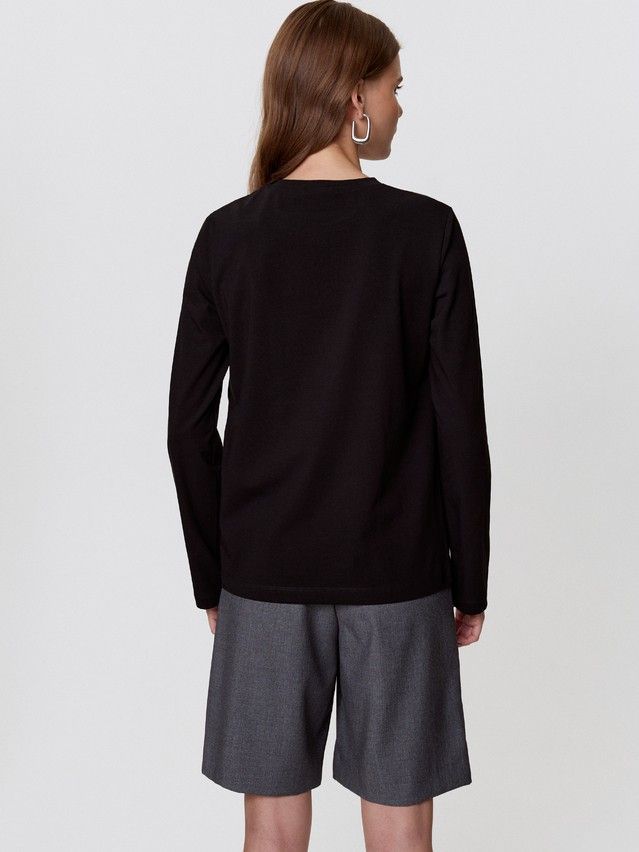 Women's polo neck shirt CONTE LD 3297, s.170-88, black - 4