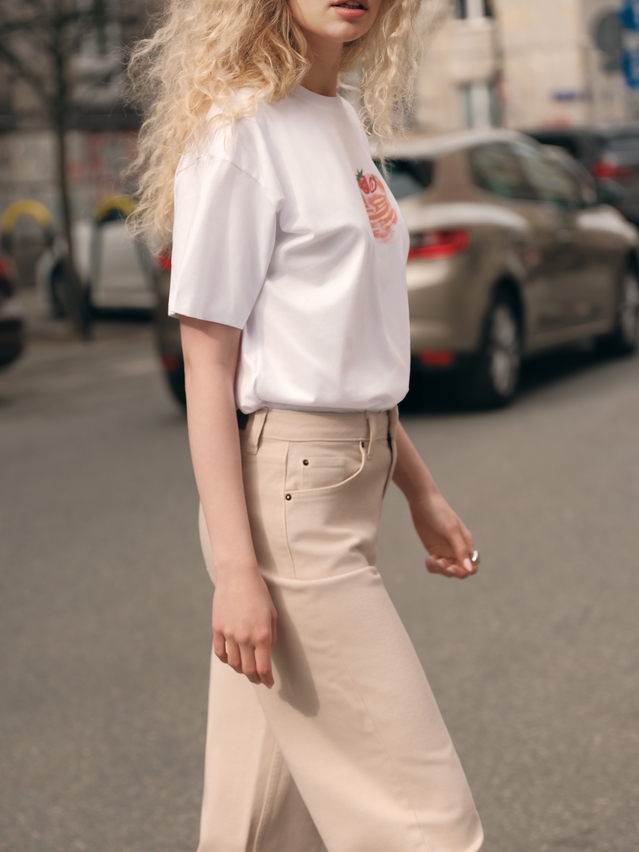 Women's polo neck shirt CONTE ELEGANT LD 3032, s.170-92, white-cake - 5