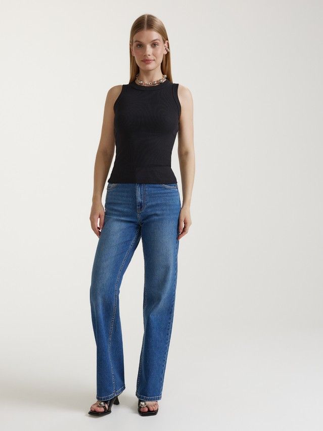 Women's polo neck shirt CONTE ELEGANT LD 3278, s.170-84, black - 2