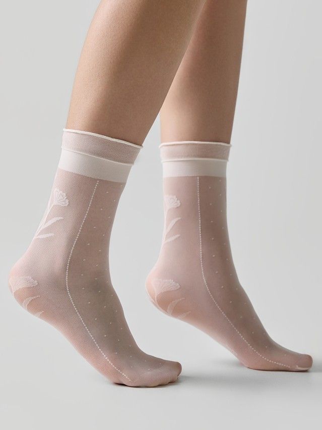 Women's socks CONTE ELEGANT FANTASY, s.23-25, panna - 3