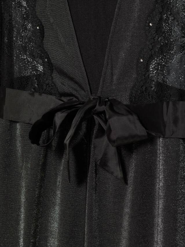 Women's bathrobe with Swarovski® crystals LHW 1086, s.170-84-90, royal black - 6