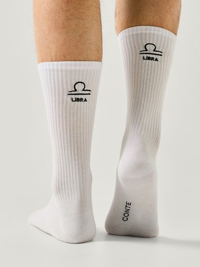 Men's socks CONTE, s.27-29, 638 white - 1
