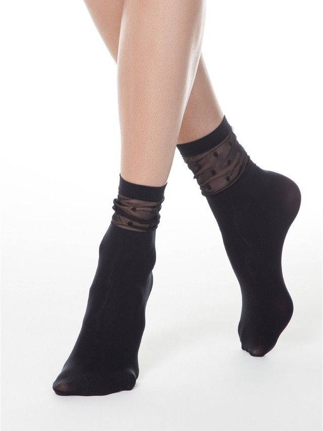 Women's socks FANTASY 19C-29SP, rives. 36-39, nero - 2