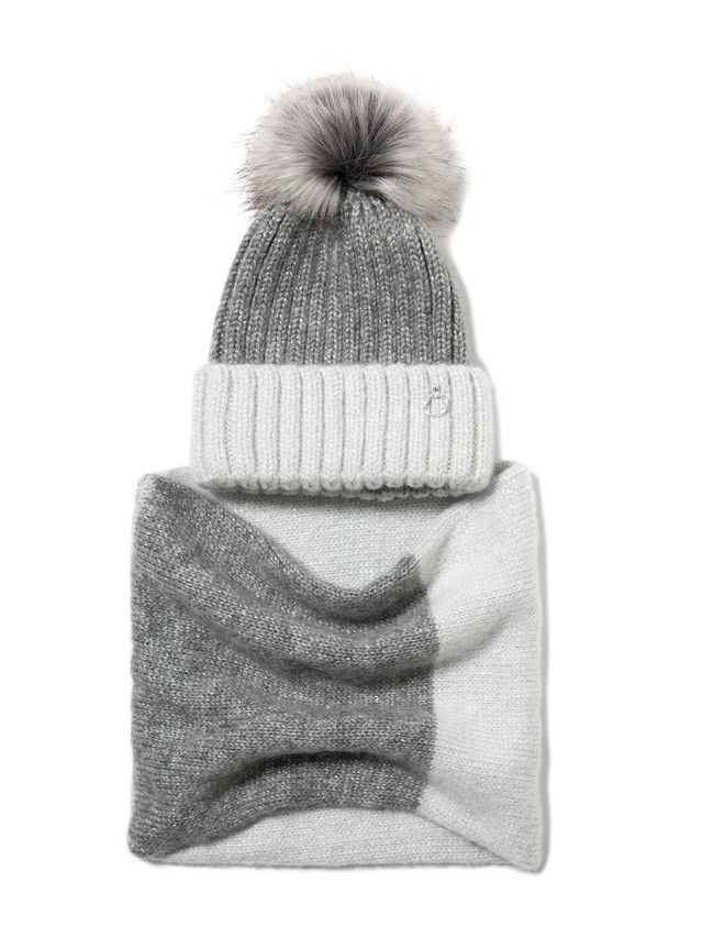 Women's cap CONTE ELEGANT 18C-199CP, s.54-56, grey - 2