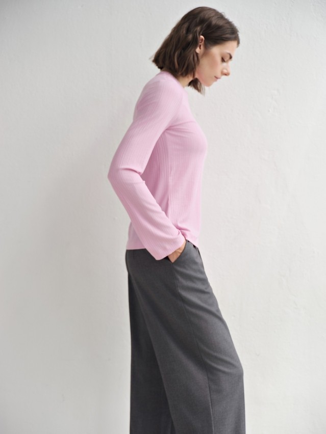 Women's polo neck shirt CONTE LD 3242, s.170-84, pink - 2